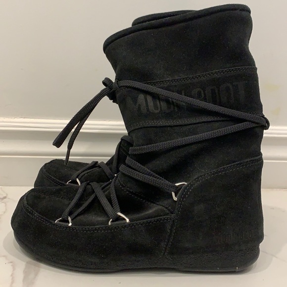 Moon Boot Shoes - Moon Boot Black Boots Size 37